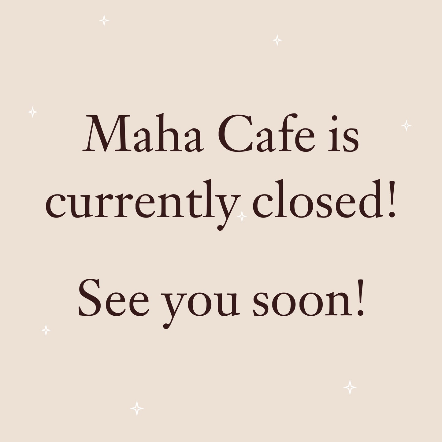 See you very soon! ☕️✨